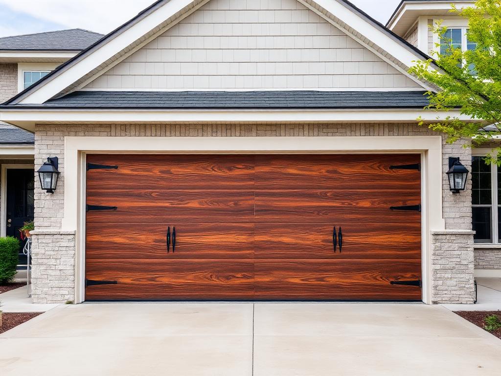 Professional garage door installation completed on residential home